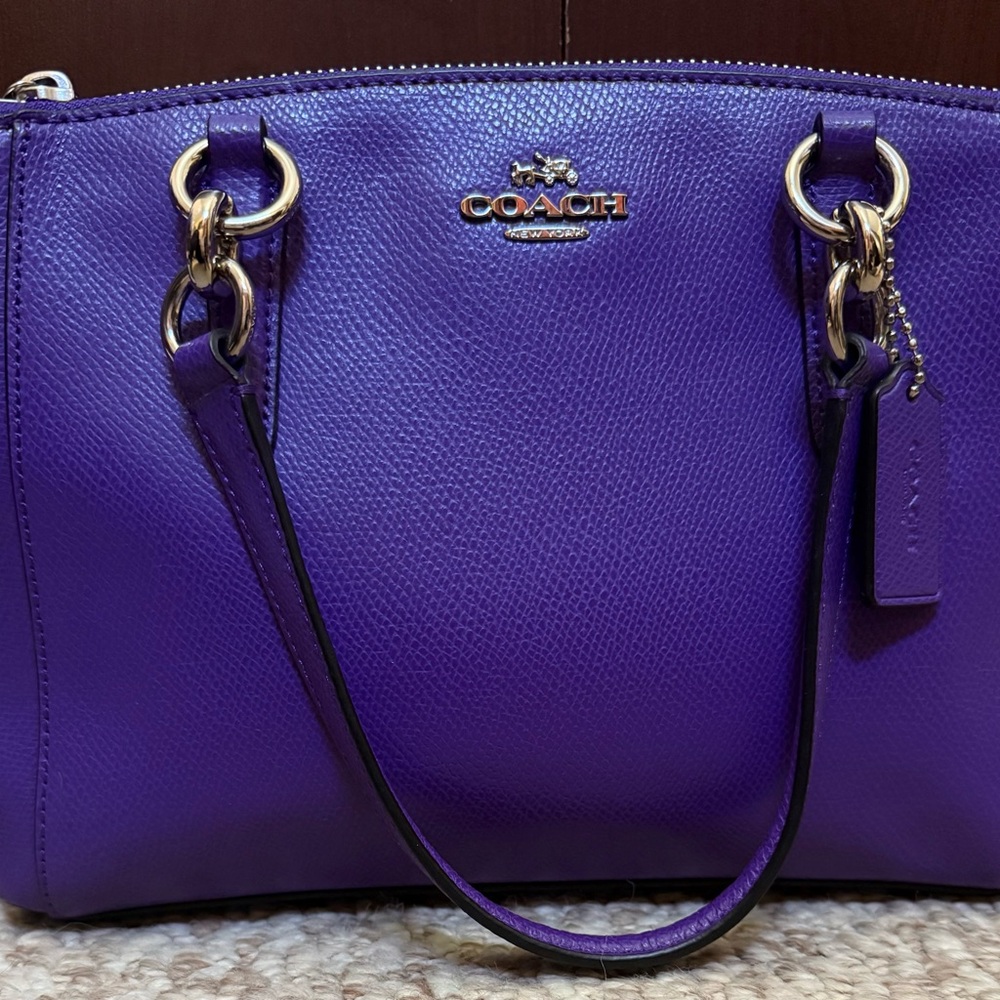Coach Mini Christie Carryall F36704 – Purple Pebbled Leather